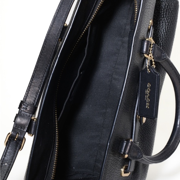 coach Black Leather Handbag - Picture 4 of 7